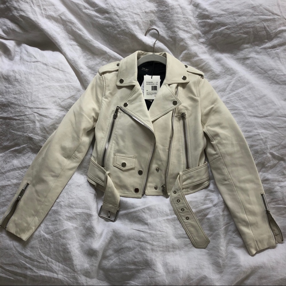 LTH JKT MAYA CROPPED BIKER - 100% lamb leather